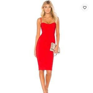 Nookie Allure Red Midi Dress
